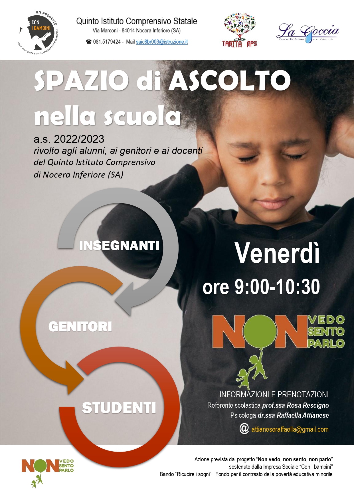 SPAZIO DI ASCOLTO NELLA SCUOLA